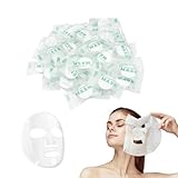 KHDULQ 100 Stücke Compress Gesichtsmaske, Einweg Papier Face Mask, Individuelles Paket...