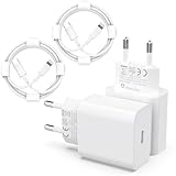 25W USB C iPhone Schnellladegerät und iPhone Ladekabel Apple MFi...