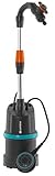 Gardena Regenfasspumpe 4000/1 mit Kabel: Tauchdruckpumpe mit integriertem Filter,...