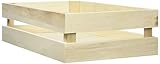 Rayher 62727000 Holzkiste Latten-Optik, 30,5 x 16,7 x 7,6 cm, Holz FSC...