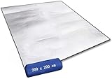 Aehma Alu Isomatte Schaummatten 200x200 cm Isoliermatte Isolierdecke Faltbare...
