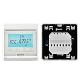 LIFKOME Digitales Programmierbares LCD Thermostat für Fußbodenheizung Elektrischer...
