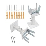 Niceminiwall Heizkörper-Bodenhalterungen aus Stahl, verstellbar von 14–21 cm Höhe, mit...
