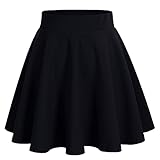 bridesmay Damen Mini Rock Sommer Kurz Skater Rock Schulmädchen Anime Rock...