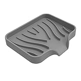 ENLACE Seifenschale mit Ablauf Silikon Seifenhalter,Seifenablage für Badezimmer Dusche...