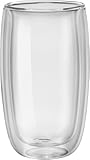 ZWILLING Sorrento Doppelwandige Latte-Macchiato-Gläser, 2x350 ml, Borosilikatglas,...