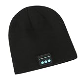 Nilioyul Stilvolle und elastische Wintermütze für kabellose Bluetooth Kopfhörer,...