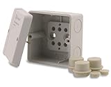 BOXEXPERT Abzweigdose Serie Hanse 98x98x61mm IP 66 staubdicht lichtgrau RAL7035...