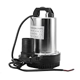 SUDEG Tauchpumpe,DC 12V Tauchwasserpumpe,6000L/H Wasserpumpe Pumpe...