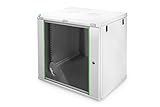 DIGITUS Netzwerkschrank - 19 Zoll Rack - 12HE - Wandmontage - 450mm Tiefe - Traglast 60kg...