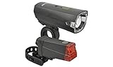 Fischer Fahrrad Beleuchtungs-Set 12 Lux, Batterie-Leuchtenset, Front- und Rückleuchte,...