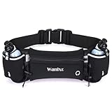 Wanlxc Hüfttasche Sport Bauchtasche mit Trinkflasche Trinkgürtel Wasserdicht...