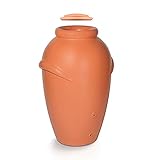 Regenwasserfass 440L Aquacan aus Kunststoff in Terrakotta Farbe 82 (Länge) x 76...