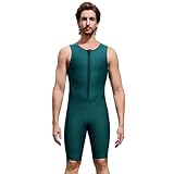 LZYKNIK Herren 2mm Neoprenweste, EIN Stück Neoprenanzug Front Reißverschluss Ärmel und...