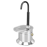 Cryfokt Mokkakanne mit einem Rohr, Aluminiumlegierung, italienische Kaffeemaschine,...
