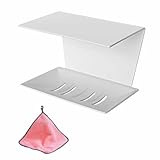 1 rostschutzmetall seifenhalter mit Ablage ohne Bohren,seifenschale mit ablauf...