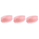 FOMIYES 3 Stücke Silikon Badebürste Haustier Badebürste Baby Kopfhautwäscher Baby...