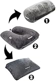 daydream 3 in 1 Nackenkissen mit Mikroperlen - Nackenhörnchen, Reisekissen und...