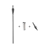 SHARROW 100 Stücke Professionelle Anpassung Armbrustpfeile 20 Zoll Carbonpfeile...