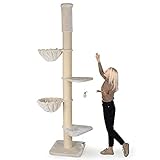 Happypet® Kratzbaum XXL deckenhoch | 250-275 cm | Premium Qualität für große Katzen |...