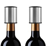 Epxee Weinpumpe, Vakuumweinpumpe 2 Stück, luftdicht und sicher - Silber, EPXDE010