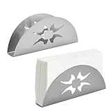 Serviettenhalter, 2 Stück Stainless Steel Napkin Holder, Metall Serviettenspender, Retro...