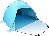 Purebox Pop Up Strandmuschel, tragbares Strandzelt - UV-Schutz 50+, 1-3...
