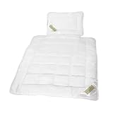 Julido Kinder Betten-Set 2-teilig, Steppdecke 100x135cm und Kissen 40x60cm,...