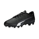 Puma Unisex Kinder Ultra Play Fester Boden/künstlicher Boden, Schwarz/Weiß, 4 Big Kid
