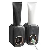 2 Pcs Automatischer Zahnpastaspender - Zahnpastaspender Zur Wandmontage,...