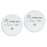 POPETPOP 2 Stück Wasseralarm Bad Dein Leckage Alarmalarm Sensoren Wasserlecksensor...