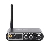 XUMIUZIY Digital Bis Analogwandler mit Bluetooth 5.1 Empfänger, Optische Koaxial USB...