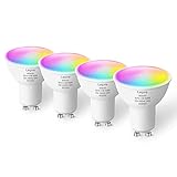 Lepro GU10 Smart Lampe RGBW, Wlan Alexa Glühbirnen, Wifi LED Leuchtmittel, 4...
