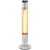 TROTEC Terrassen-Heizstrahler IRS 2050 E Standheizstrahler Infrarot, 9 Heizstufen, bis zu...