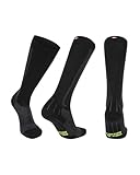 Abgestufte Kompression Socken für Männer & Frauen EU 43-47 // UK 9-12 Schwarz/Grau - 1...