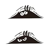 WJRQD 2 Pcs 3D Funny Peeking Monster Cartoon Auto-Aufkleber,Peeking Monster...