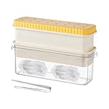 Eiswürfelform – leicht zu öffnende Eiswürfelbox mit Deckel – lebensmittelechtes...