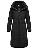 MARIKOO Damen Winter Stepp Jacke gesteppter Wintermantel warm lang Mantel B949...