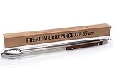 Bluecraft 56 cm XXL BBQ Grillzange - extra lang aus Edelstahl | Holz Küchen-Zange...