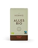 J. Hornig Kaffee gemahlen Bio & Fair Trade, Alles Bio, 500g, intensives Aroma & kräftiger...