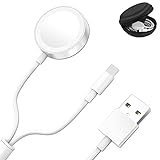MOPURS Watch Ladekabel, 2 in 1 Tragbares Ladekabel für Apple Watch 7/SE/6/5/4/3/2/1/...