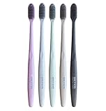 Beter Zahnbürsten für Erwachsene, Aktivkohle, mittlere Intensität, BPA-frei, Griff aus...
