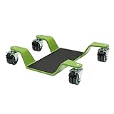 TRUTZHOLM Rangierhilfe für Motorrad mit Hauptständer Tragkraft 450 kg Rangierplatte...