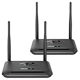 PAKITE Wireless HDMI Transmitter and Receiver, HDMI Loop-Out, IR Remote Extender, Range...