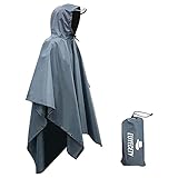 Euyecety Regenponcho Damen und Herren, Wasserdicht Regenjacken Regencape Unisex,...