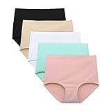 FallSweet No Show Slip mit hoher Taille Unterwäsche für Damen Seamless Panties, 5er...