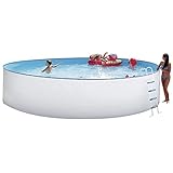 Steinbach Stahlwandpool Set Nuovo – 011111 – Ø 450 x 120 cm – Runder Pool...