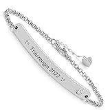Himmelsflüsterer - Armband mir Gravur & Kristall | Personalisierte Geschenke...