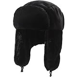 DKDDSSS Unisex Winter Fliegermütze, Wintermütze mit Ohrenklappen Damen Herren Winddicht...