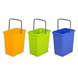 BranQ - Home essential Universelles Set mit 3 Körben zur Abfalltrennung mit...